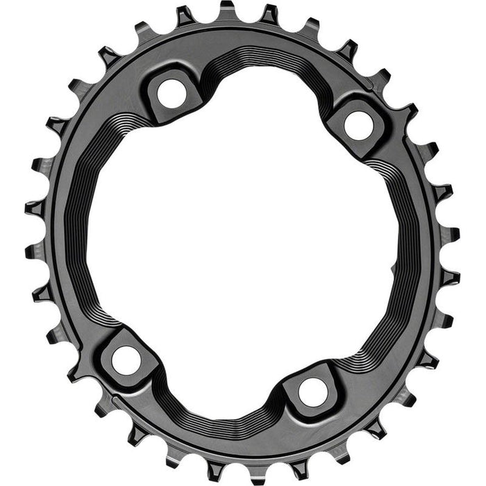 absoluteBLACK Oval 96 BCD Chainring for Shimano XT M8000 - 32t 96 Shimano Asymmetric BCD 4-Bolt Narrow-Wide Black