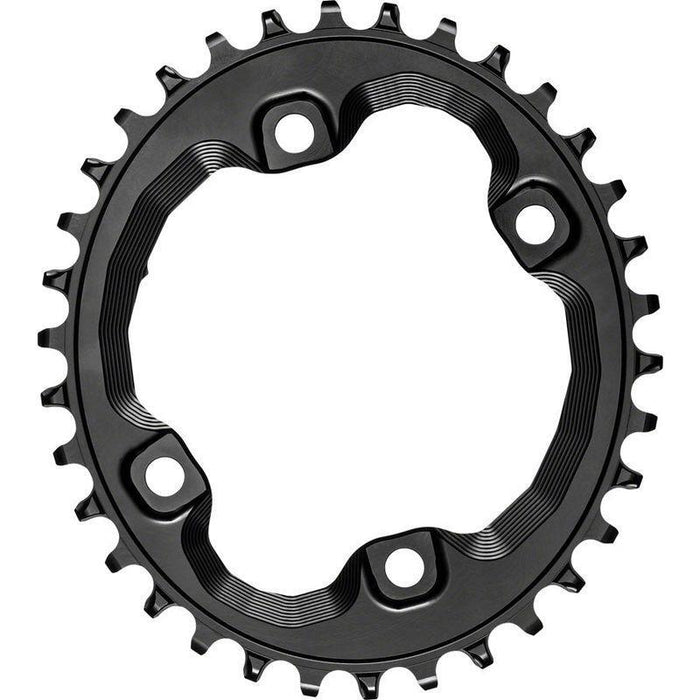absoluteBLACK Oval 96 BCD Chainring for Shimano XT M8000 - 34t 96 Shimano Asymmetric BCD 4-Bolt Narrow-Wide Black