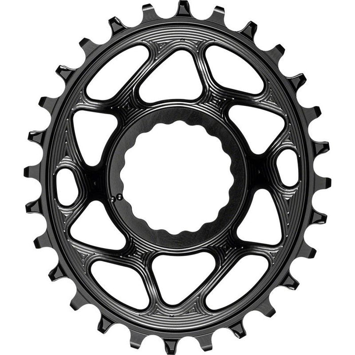 absoluteBLACK Oval Narrow-Wide Direct Mount Chainring - 28t CINCH Direct Mount 6mm Offset Black