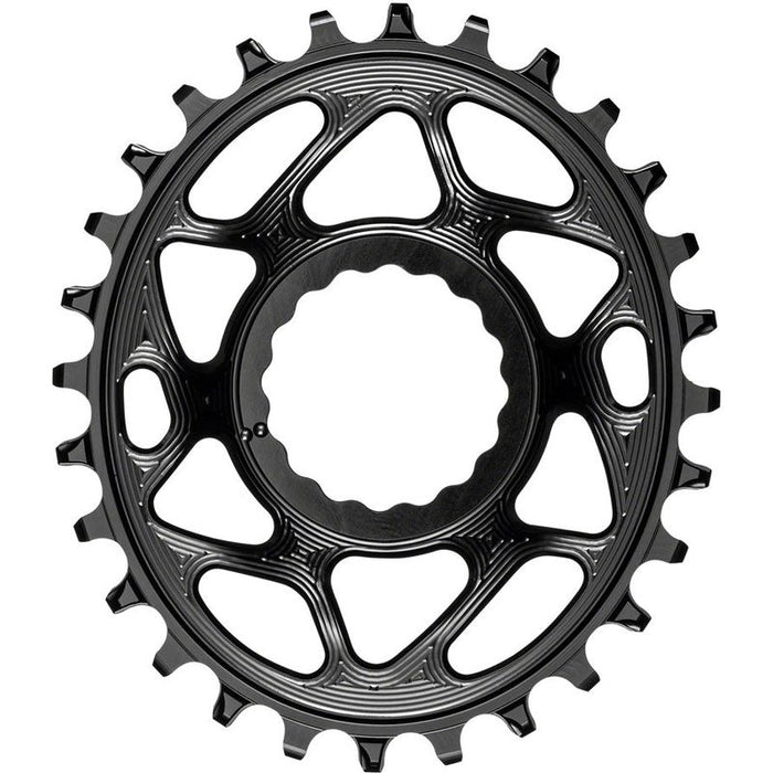 absoluteBLACK Oval Narrow-Wide Direct Mount Chainring - 28t CINCH Direct Mount 3mm Offset Black