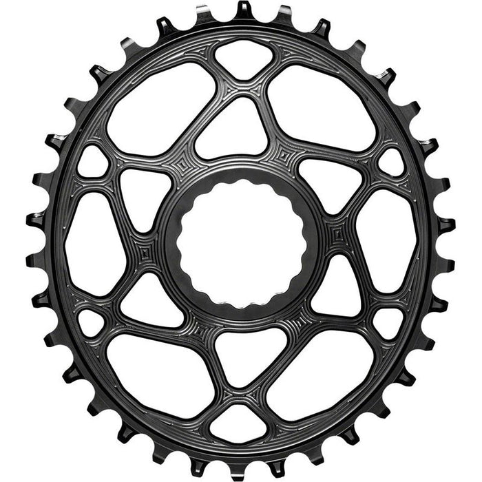 absoluteBLACK Oval Direct Mount Chainring - 34t CINCH Direct Mount 3mm Offset Requires Hyperglide Chain Black