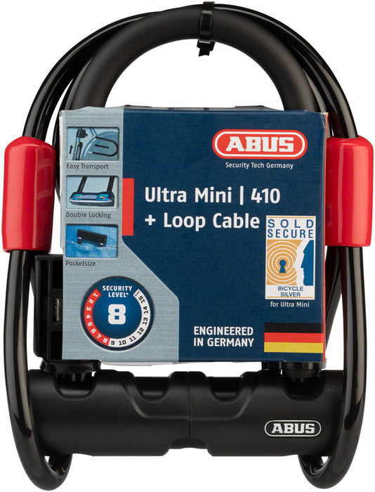 ABUS Ultra Mini 410 & Cobra Keyed  Bicycle U-Locks
