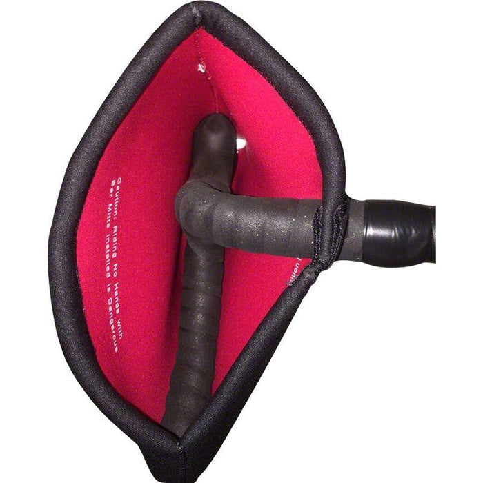 Bar Mitts Dual Position Road Pogie Handlebar Mittens: Internally Routed Campagnolo/SRAM/Shimano One Size Black