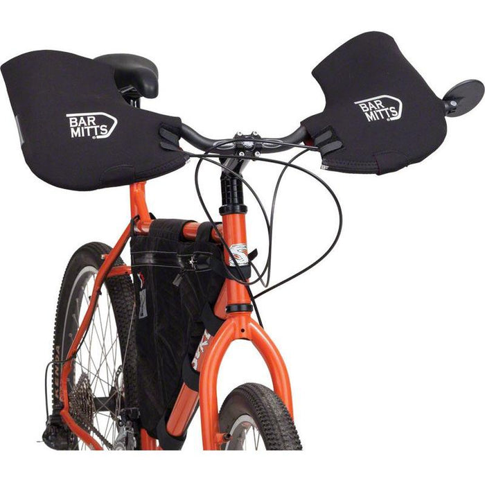 Bar Mitts Mountain / Commuter Pogie Handlebar Mitten: for Mirrors SM/MD Black