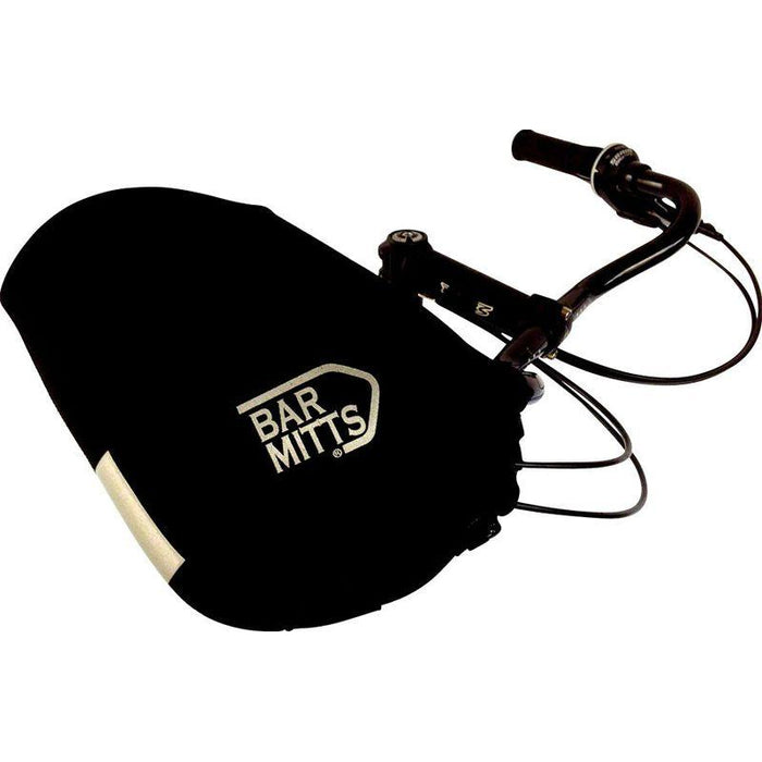 Bar Mitts Mustache / Townie Pogie Handlebar Mittens: One Size Black
