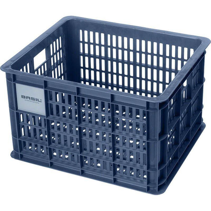 Basil Crate Basket - Medium 29.5L Recycled Plastic Bluestone