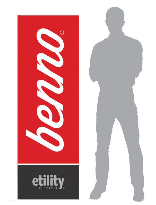 Benno Logo Banner with X-Stand Bicycle Stickers