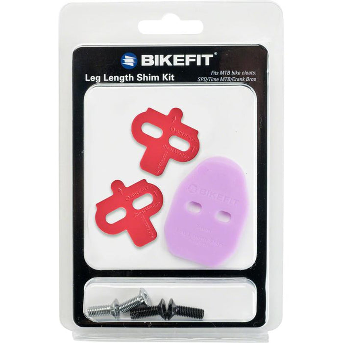 BikeFit Leg Length Shims - MTB/SPD/Time/Crank Bros Compatible 2-Hole 3mm 1-Pack Kit