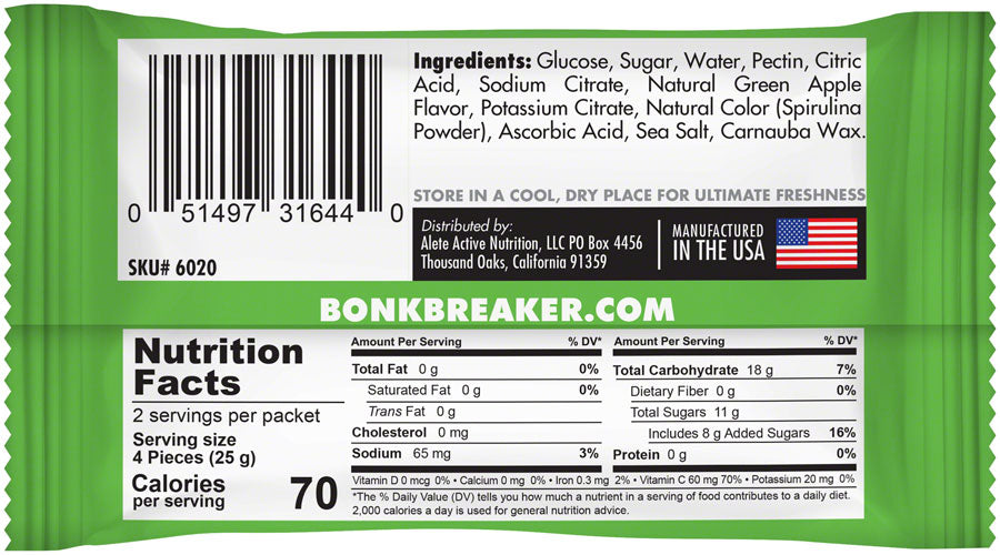 Bonk Breaker Energy Bicycle Nutrition Chews
