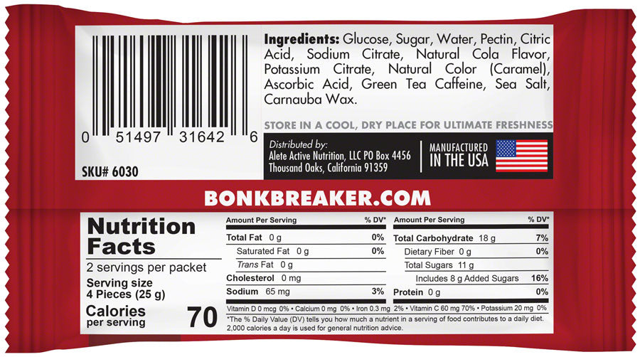 Bonk Breaker Energy Bicycle Nutrition Chews