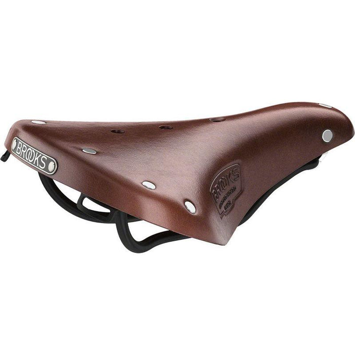Brooks B17 Short Saddle - Steel Antique Brown Bicycle Saddles