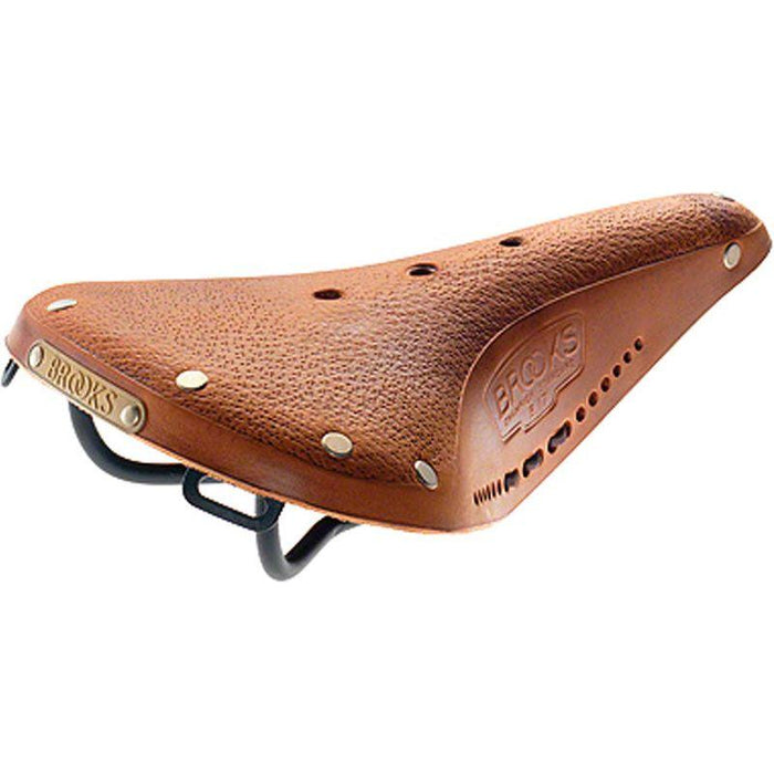 Brooks B17 Softened Saddle - Steel Tan Classic Leather Bicycle Saddle for Touring Bicycle Saddles