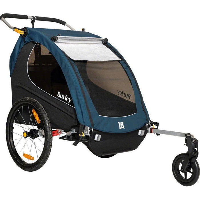 Burley Encore X Child Trailer - Double Pacific Blue Bicycle Trailers