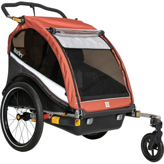 Burley Cub X Child Trailer - Double Sandstone Red Bicycle Trailers