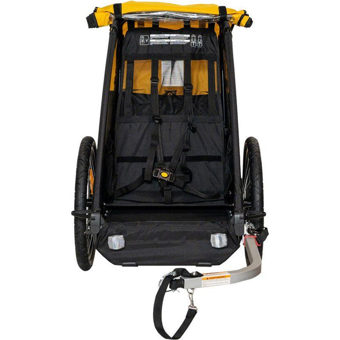 Burley Bee Child Trailer – Lightweight Foldable Bike & Stroller Carrier for Kids Bicycle Trailers