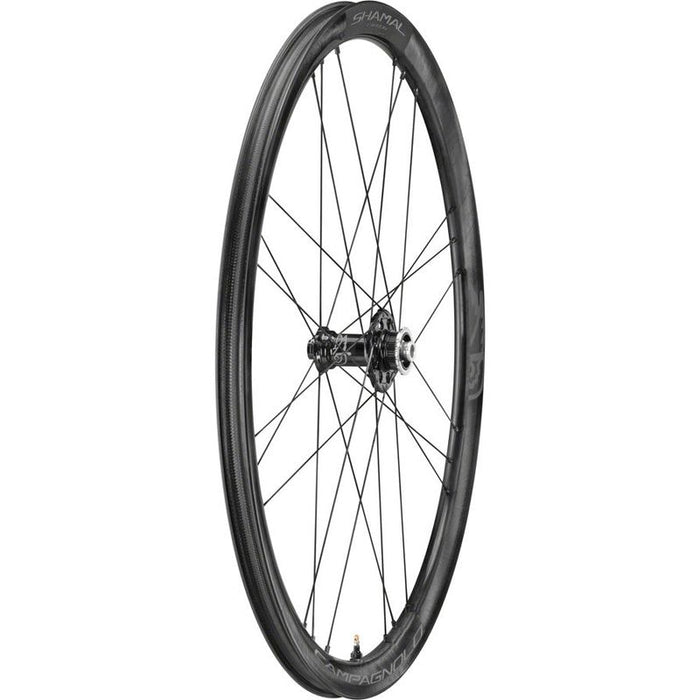 Campagnolo SHAMAL Carbon Disc Front Wheel - 700 12 x 100mm Centerlock Black Bicycle Wheels