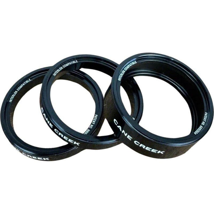 Cane Creek Interlok Chroma Studio Headset Spacer Kit - (1) 10mm (2) 5mm Black