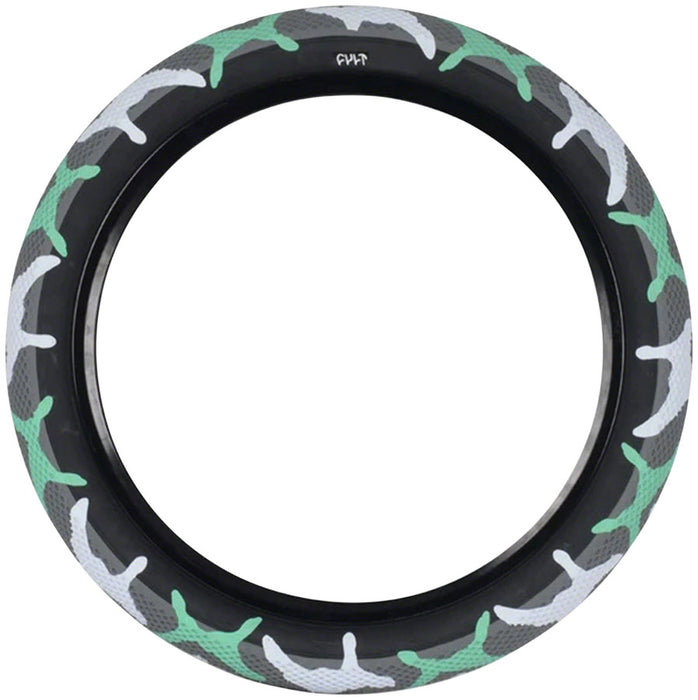 Cult X Vans Tire - 20 x 2.4 Clincher Wire Teal Camo/Black