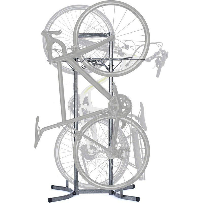 Delta Heavy Duty 2 Bike Upright Stand - Gray Bicycle Stands