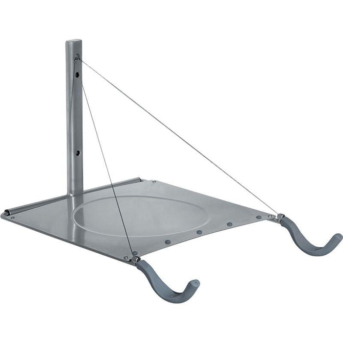 Delta Single Bike Wall Mount Rack with Shelf: Holds One Bike Bicycle Storage