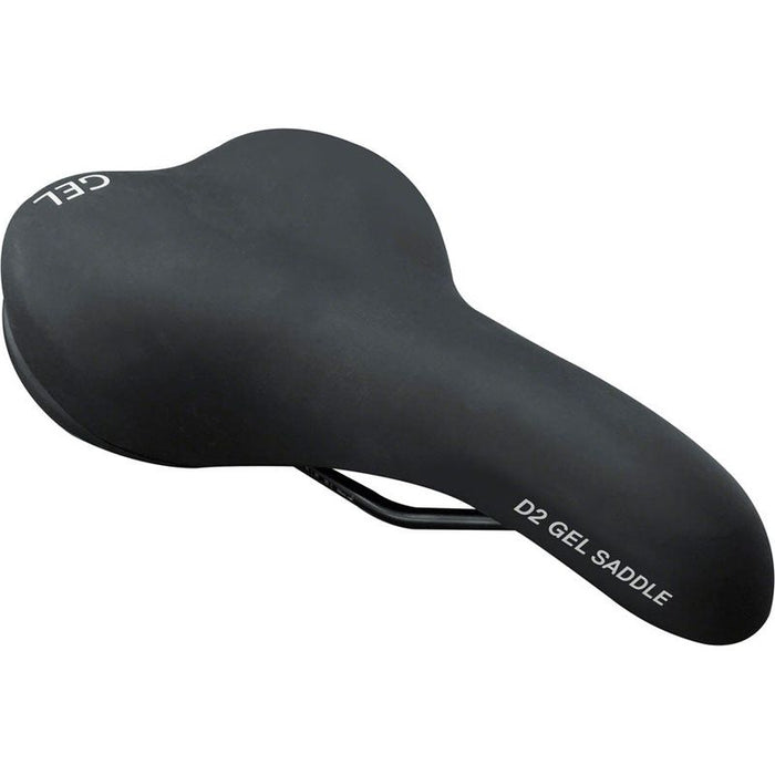 Delta D2 Comfort Gel Saddle - Steel Black Bicycle Saddles