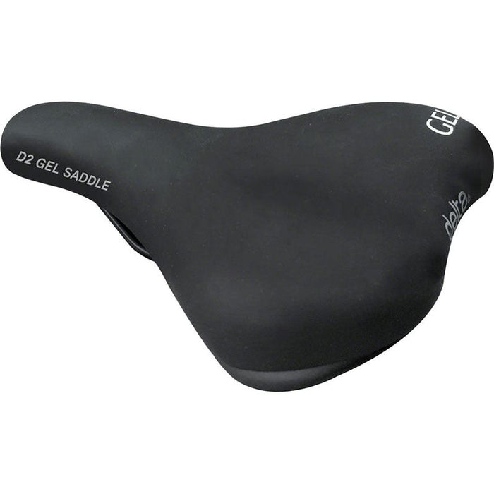 Delta D2 Comfort Gel Saddle - Steel Black Bicycle Saddles