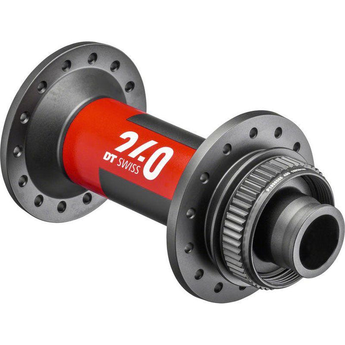 DT Swiss 240 Front Hub - 15 x 110mm Center-Lock Black/Red 28H