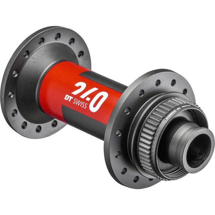 DT Swiss 240 Front Hub - 15 x 110mm Center-Lock Black/Red 32H