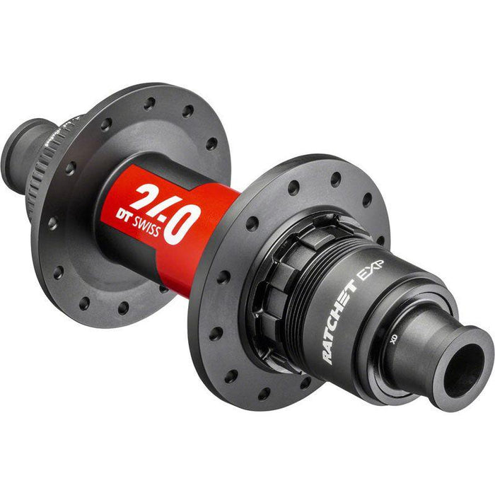 DT Swiss 240 EXP Rear Hub - 12 x 142mm Center-Lock XDR Black/Red 24H 36pt