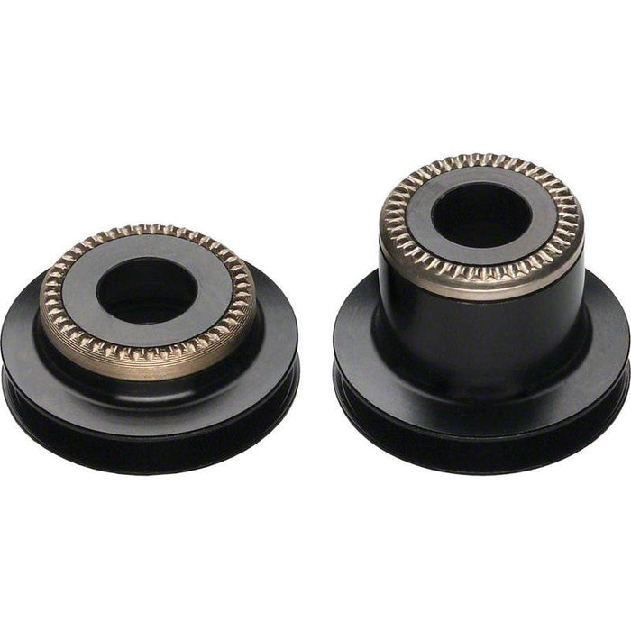 DT Swiss 5mm QR to 9mm Thru Bolt conversion end caps for pre-2010 Center Lock 240 front hubs