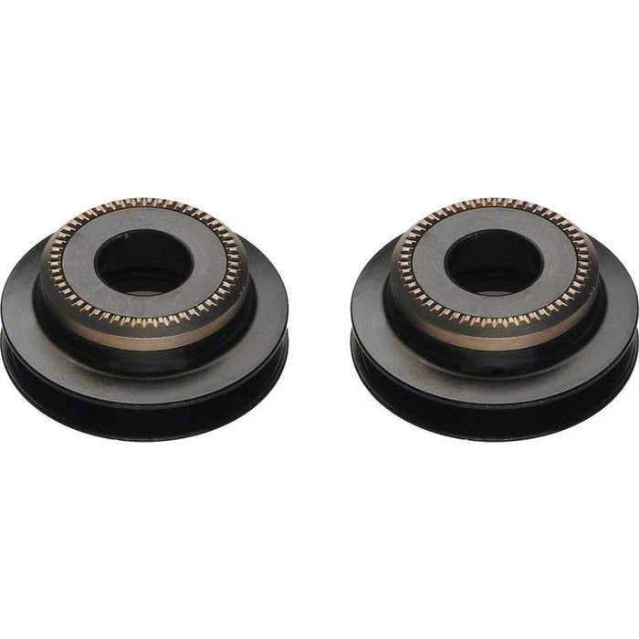 DT Swiss 5mm QR to 9mm Thru Bolt conversion end caps for pre-2010 6-bolt 240 front hubs