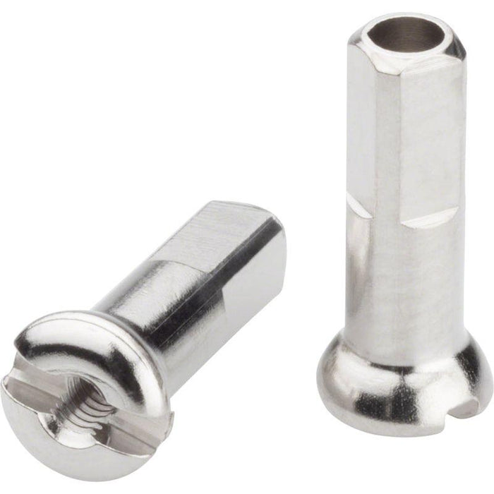 DT Swiss Pro Head Brass Nipples: 2.0 x 14mm Silver Box of 100