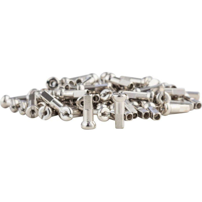 DT Swiss Pro Head Brass Nipples: 2.34 x 14mm Silver Box of 100