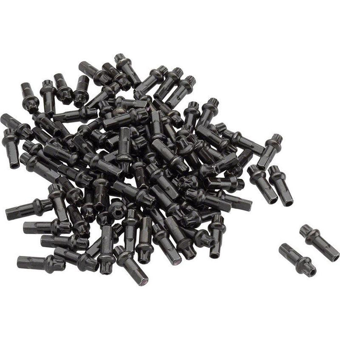 DT Swiss Squorx Pro Head Pro Lock Brass Nipples: 2.0 x 15mm Black Box of 100