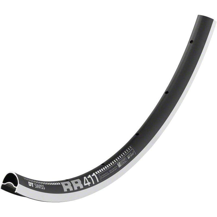 DT Swiss RR 411 Rim - 700 Rim Black 24H Asymmetric