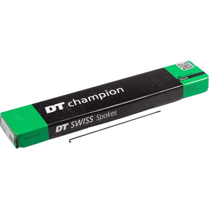 DT Swiss Champion Spoke: 2.0mm 263mm J-bend Black Box of 100