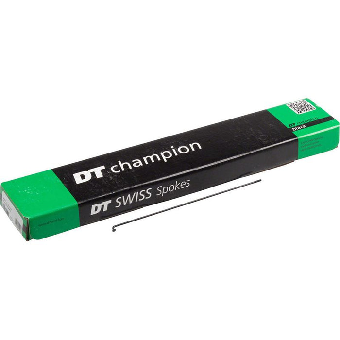 DT Swiss Champion Spoke: 2.0mm 265mm J-bend Black Box of 100
