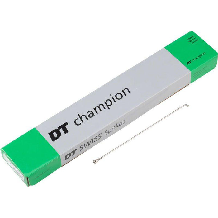 DT Swiss Champion Spoke: 2.0mm 270mm J-bend Silver Box of 100