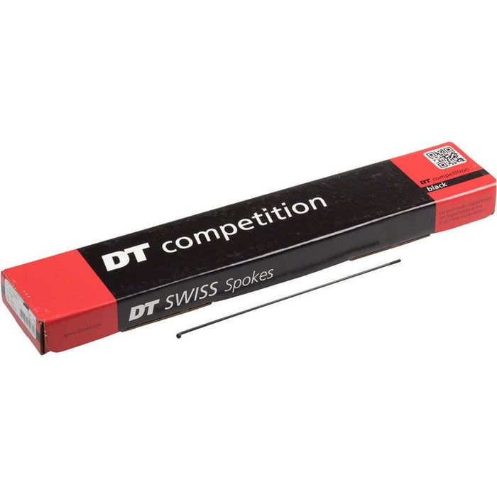 DT Swiss Competition Spoke: 2.0/1.8/2.0mm 266mm J-bend Black Box of 100
