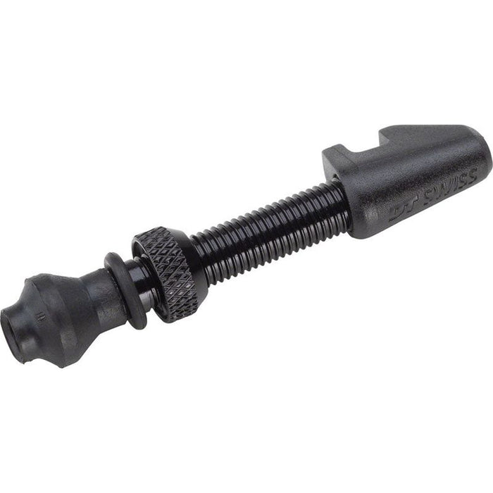 DT Swiss Aluminum Tubeless Valve - MTB or Road 18-25mm Cylindrical Rim Black Single