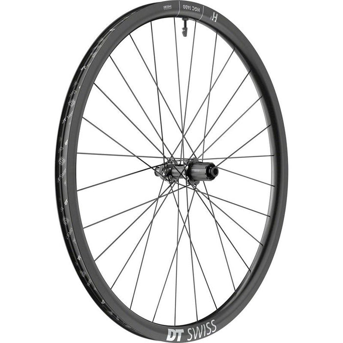 DT Swiss HGC 1400 Spline 30 Rear Wheel - 700c 12 x 142mm Center-Lock HG 11 Road Ratchet EXP OS 30 Black