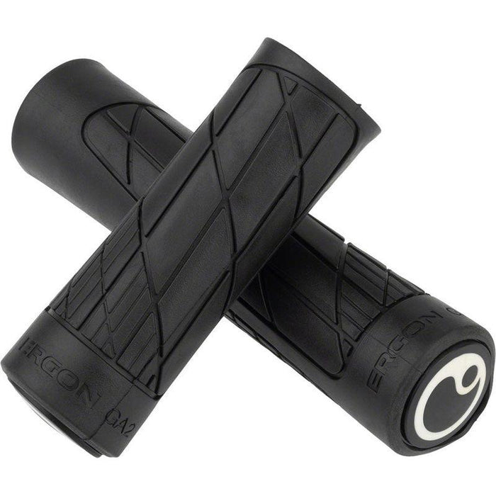 Ergon GA2 Grips - Lock-On Twistshift Single Black Bicycle Grips