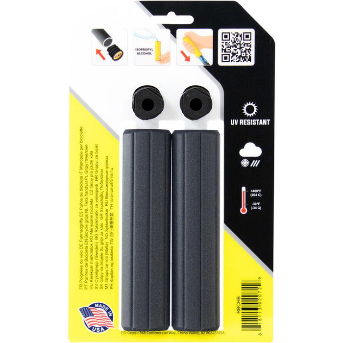 ESI Ribbed Grips - Bicycle Handlebar Grips for Comfort and Vibration Dampening Bicycle Grips