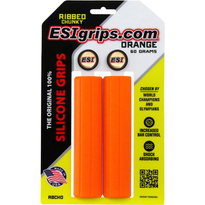 ESI Ribbed Grips - Bicycle Handlebar Grips for Comfort and Vibration Dampening Bicycle Grips