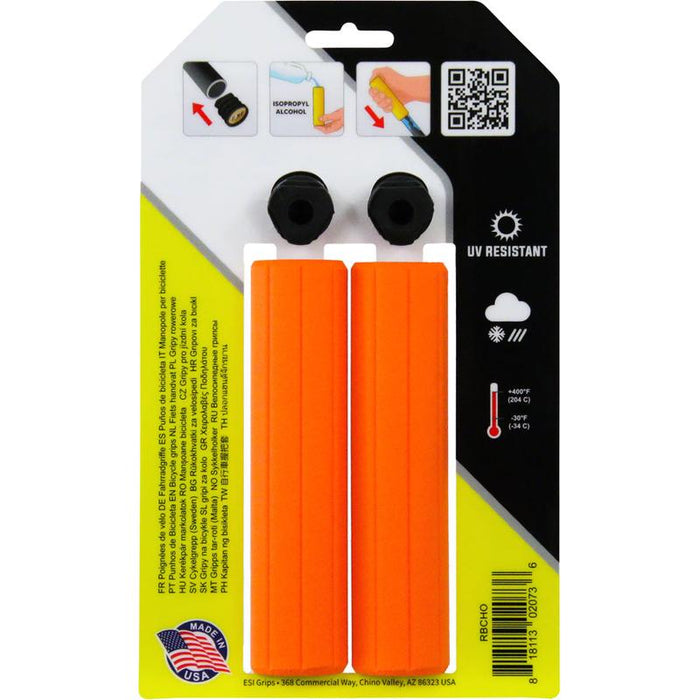 ESI Ribbed Grips - Bicycle Handlebar Grips for Comfort and Vibration Dampening Bicycle Grips