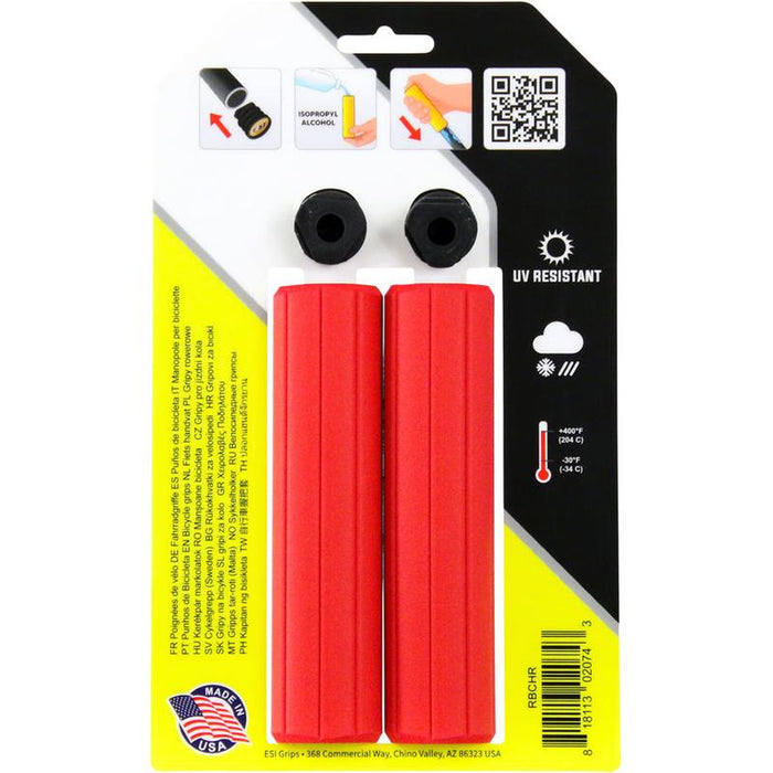 ESI Ribbed Grips - Bicycle Handlebar Grips for Comfort and Vibration Dampening Bicycle Grips