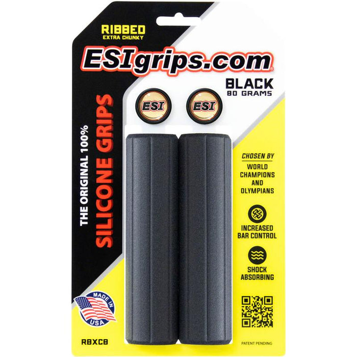 ESI Ribbed Grips - Bicycle Handlebar Grips for Comfort and Vibration Dampening Bicycle Grips