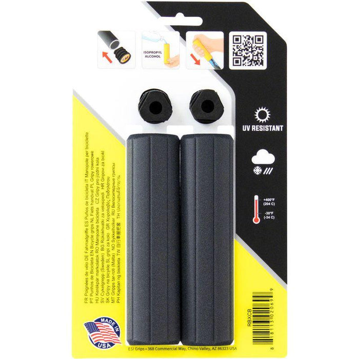 ESI Ribbed Grips - Bicycle Handlebar Grips for Comfort and Vibration Dampening Bicycle Grips