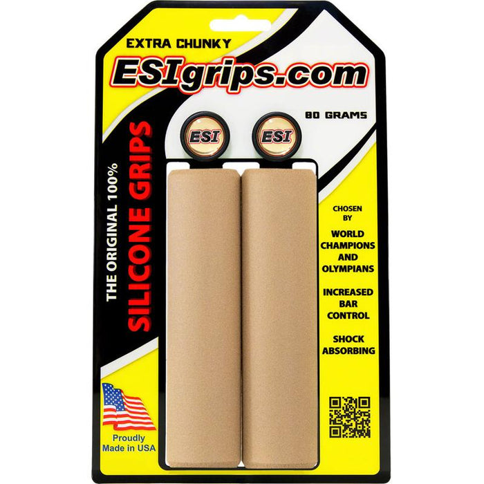ESI Extra Chunky Grips - Thick Ergonomic Comfort MTB and Road Handlebar Grips Bicycle Grips