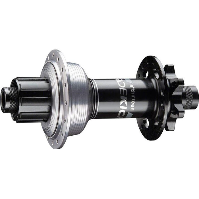 e*thirteen Sidekick Rear Hub - 12 x 157mm 6-Bolt Shimano Mini HG Black/Sterling Silver 32H